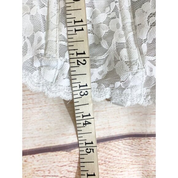 Vintage Fredericks Of Hollywood Women's White Lace Soft Bustier - 34C - Picture 3 of 11